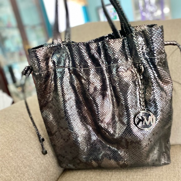 MICHAEL Michael Kors Faux Python Tote Bag - Picture 10 of 17